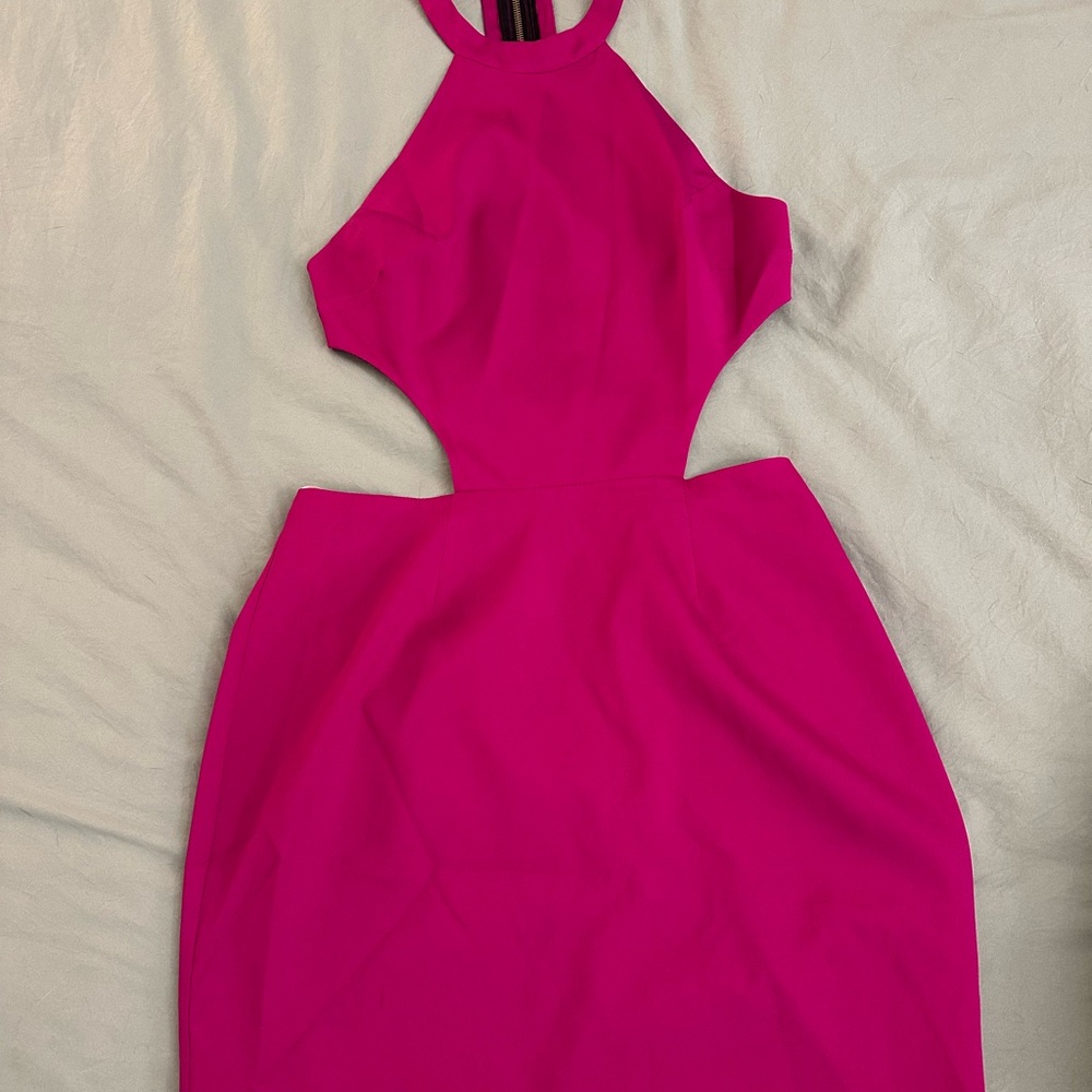 Naven Vibrant Pink Backless Dress